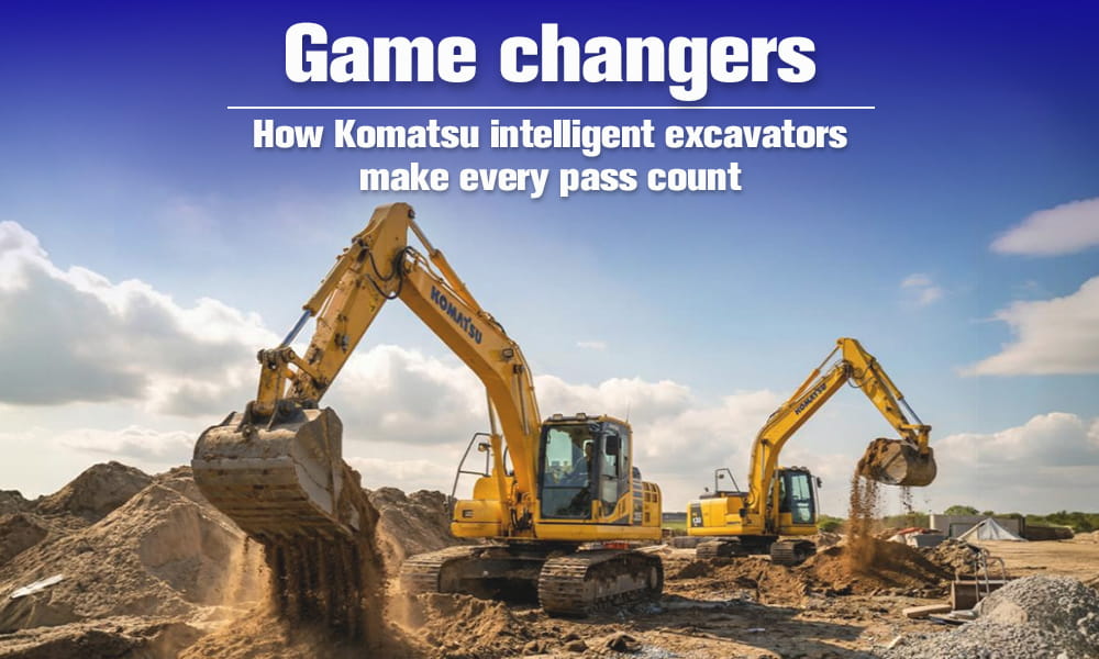Game changers: How Komatsu intelligent excavators make every pass count