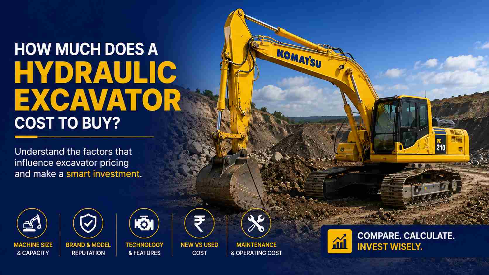 How much does a hydraulic excavator cost to buy