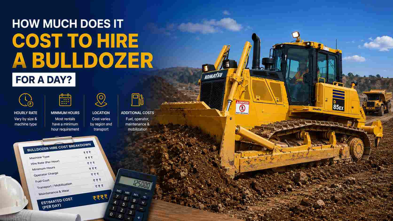 How much does it cost to hire a bulldozer for a day
