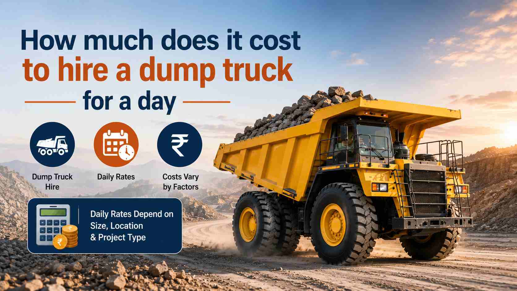 How much does it cost to hire a dump truck for a day