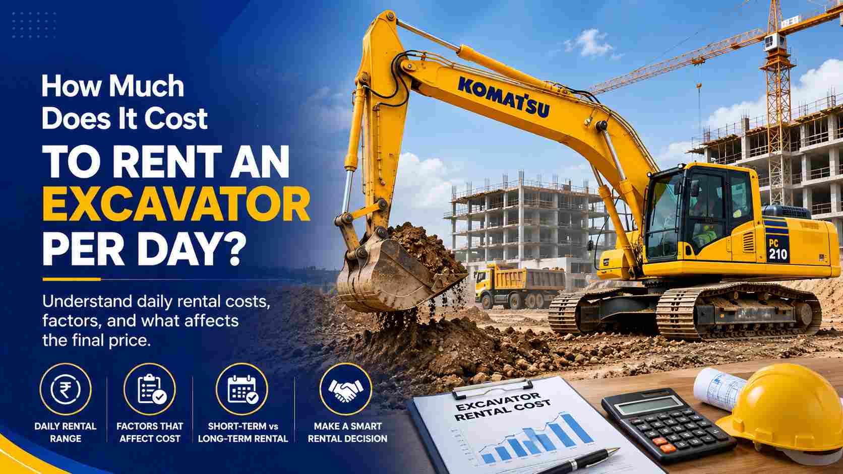 How much does it cost to rent an excavator per day