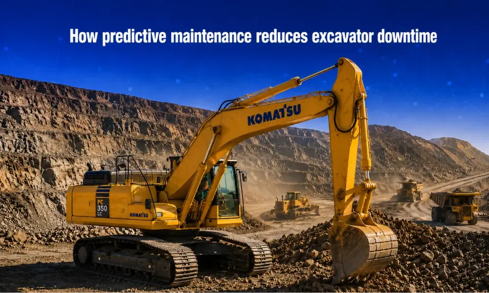 How predictive maintenance reduces excavator downtime