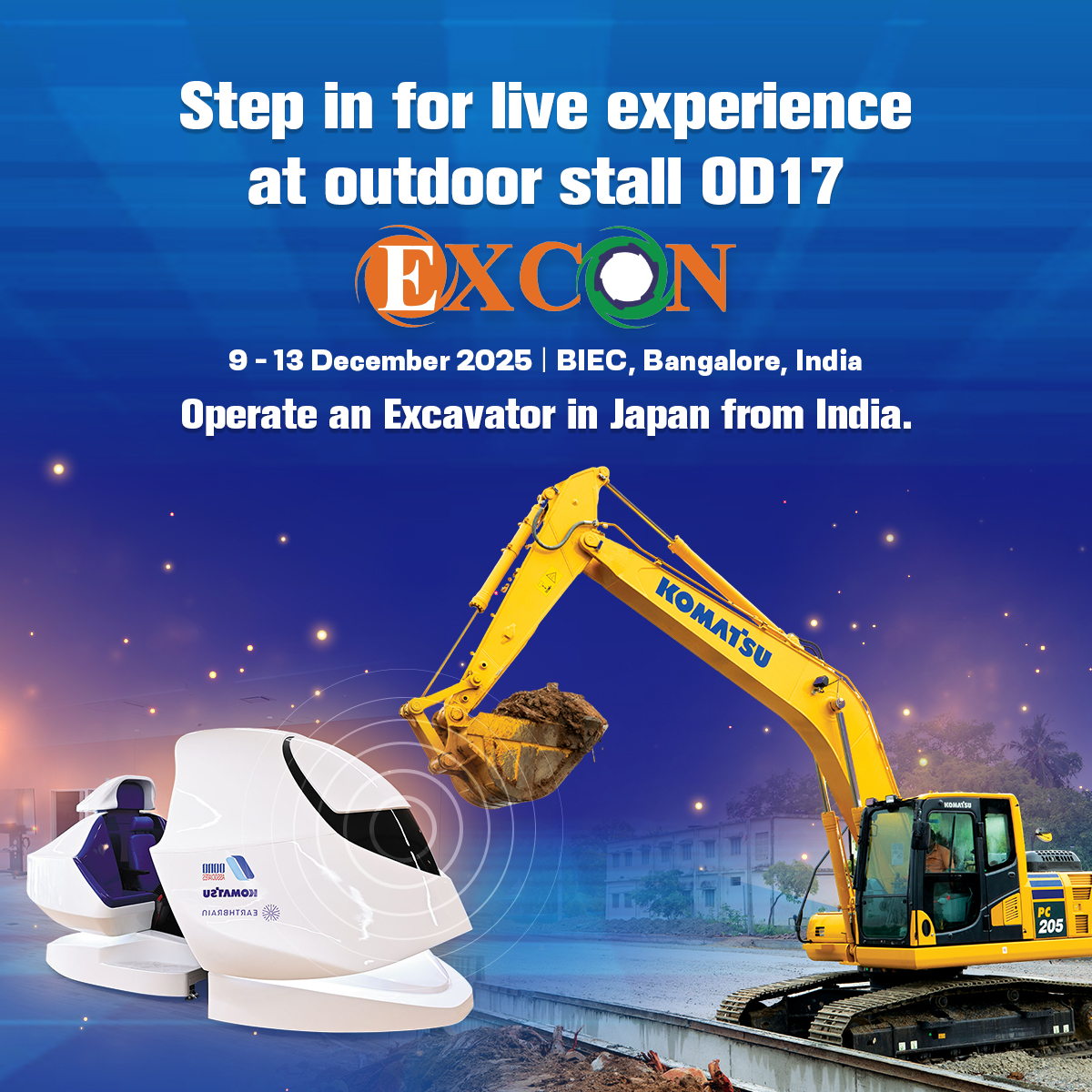 Komatsu Excon 2025 Popup