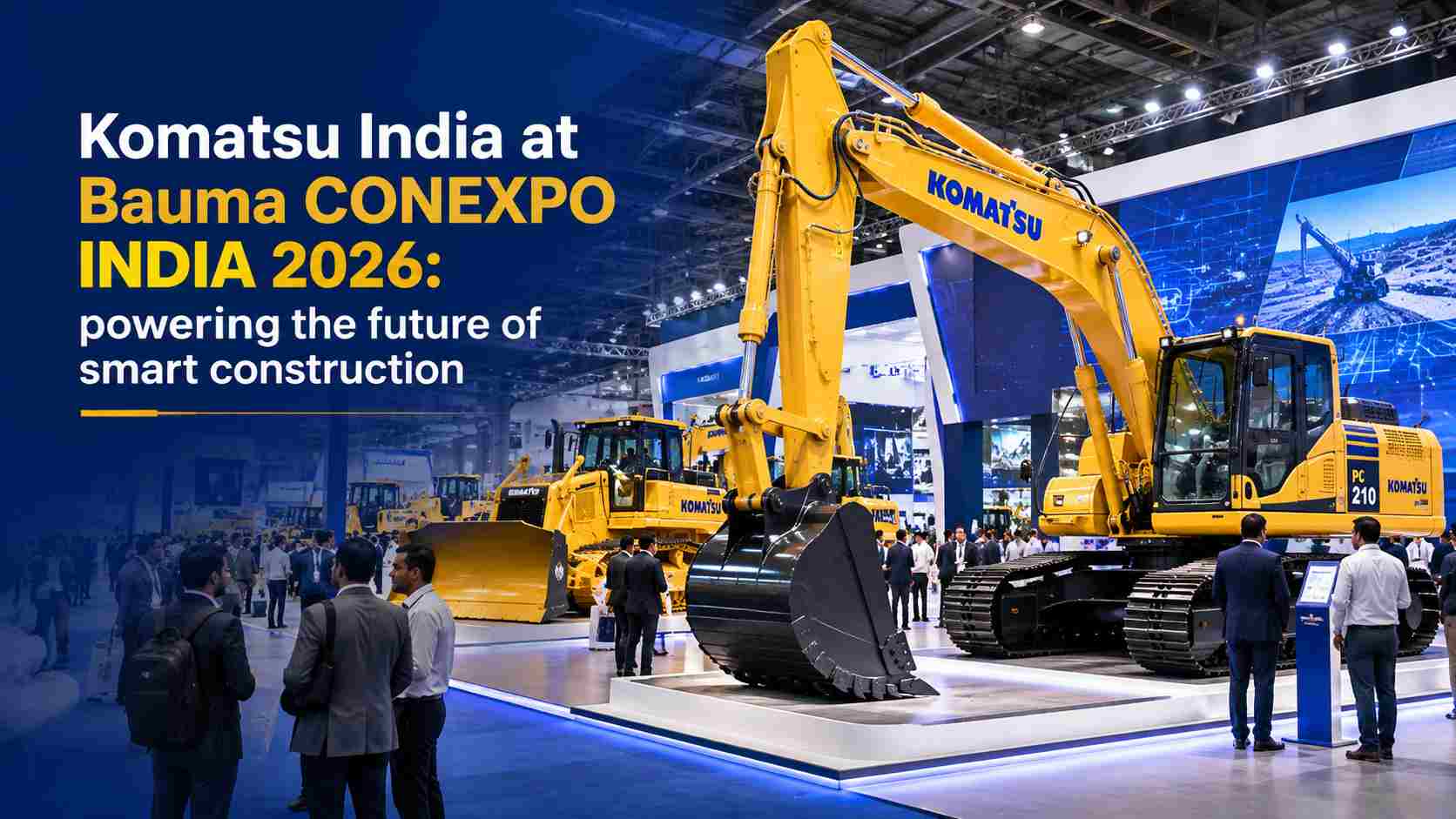 Komatsu India at Bauma CONEXPO INDIA 2026: powering the future of smart construction