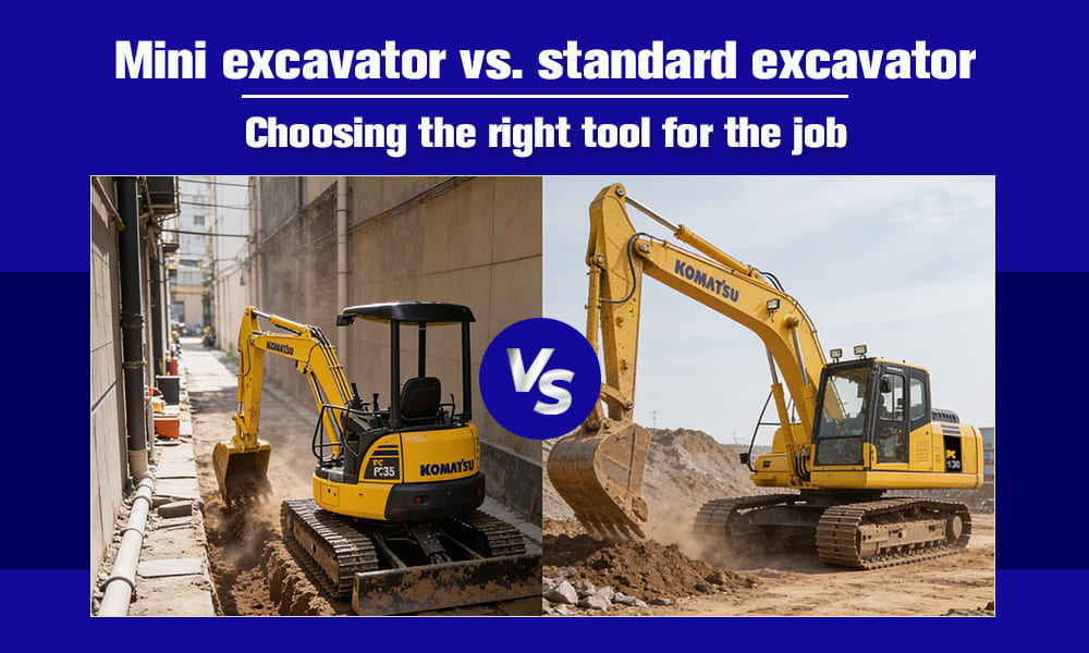 Mini excavator vs. standard excavator: Choosing the right tool for the job