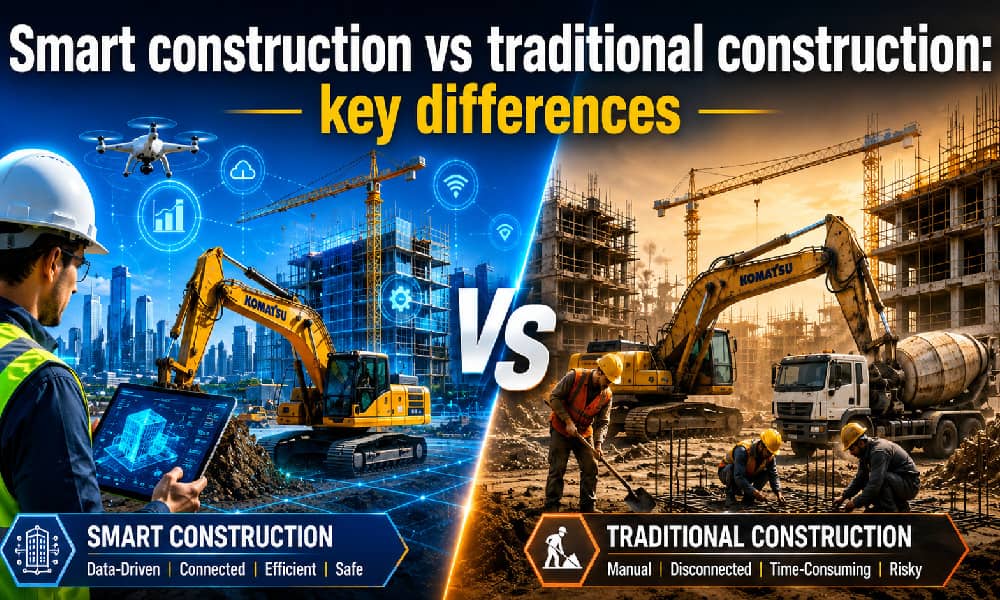 Smart Construction vs Traditional Construction: Key Differences