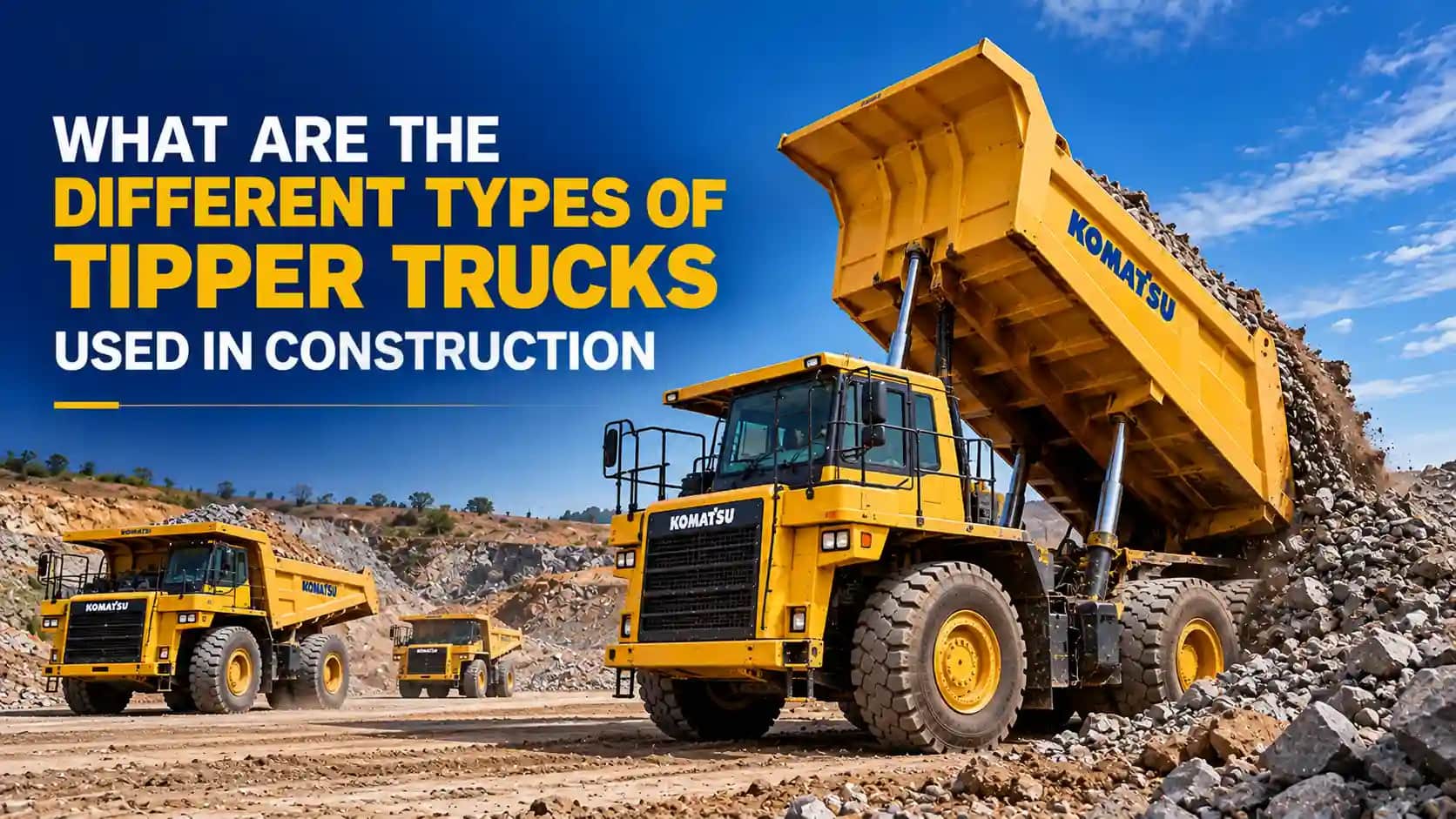 What types of tipper trucks are used in construction