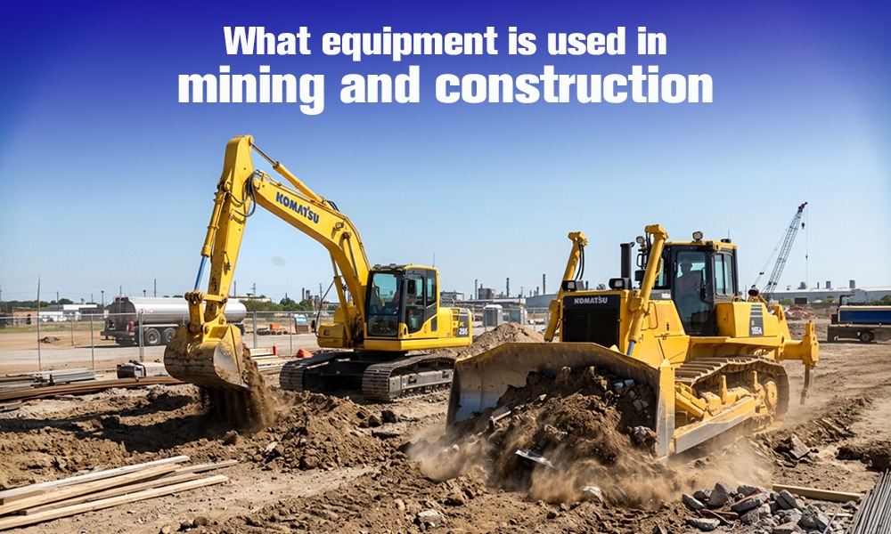 What equipment is used in mining and construction?