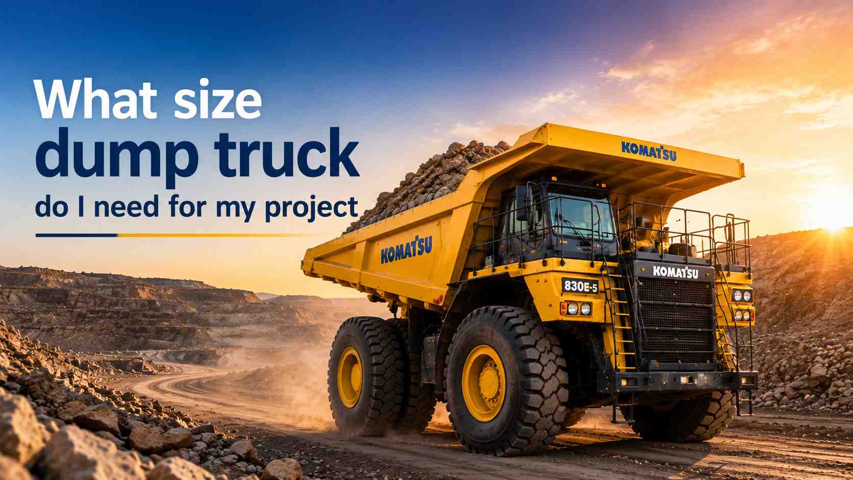What size of dump truck do I need for my project